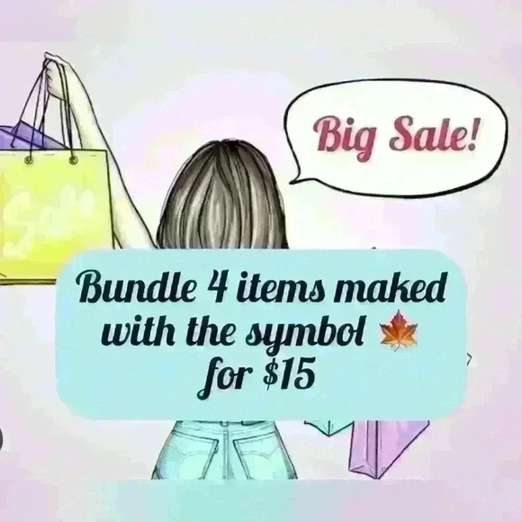 Bundle 4 items 🍁for $15🍁 - Picture 1 of 1